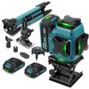 Yofidra 16 Lines 4D Laser Level Automatic 360 Horizontal Vertical Self-leveling Ultra Powerful Green Beam For 18V Battery