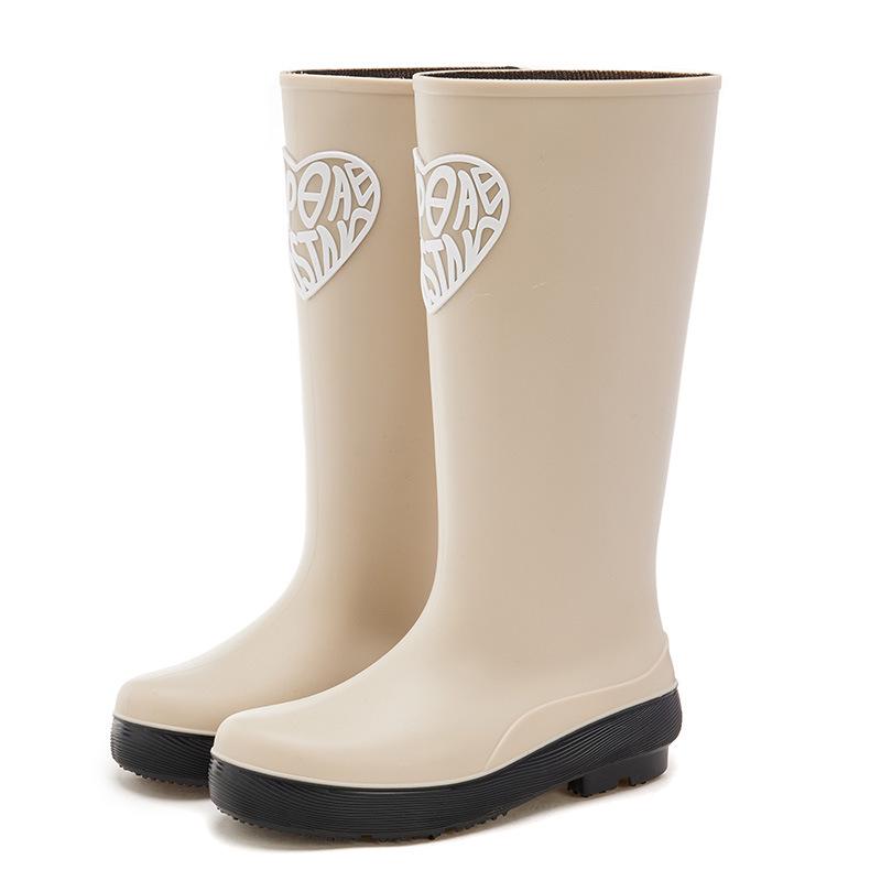 Women s Waterproof High-top Rain Boots, Autumn/Winter Fashion, Warm Velvet Lined, Four Seasons, Outdoor. 38 белый