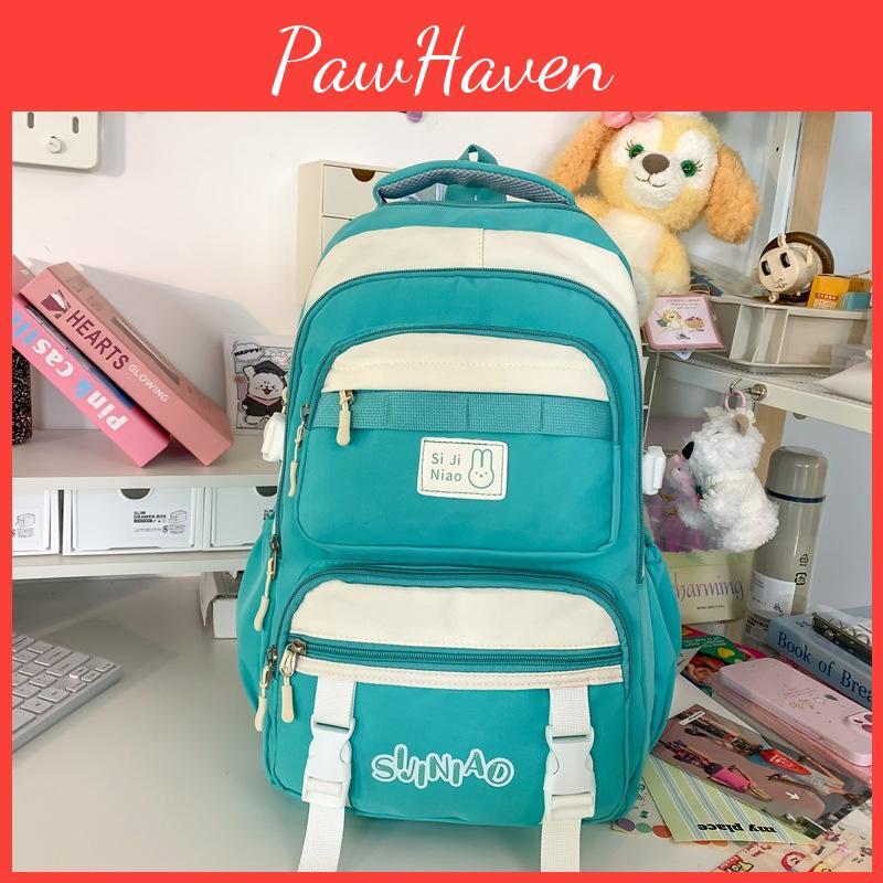 Backpack Pattern Letter Large Capacity Outdoor Travel Bag Schoolbag Student
