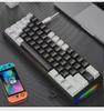K620 Wired & Bluetooth RGB Gaming Mechanical Keyboard, Hot-Swappable, Blue Switch, Type-C