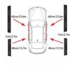 4Pcs/set New Universal Carbon Fiber Leather Car Door Sill Protection Strip Durable Anti-Scratch Decor Sticker Car Accessories