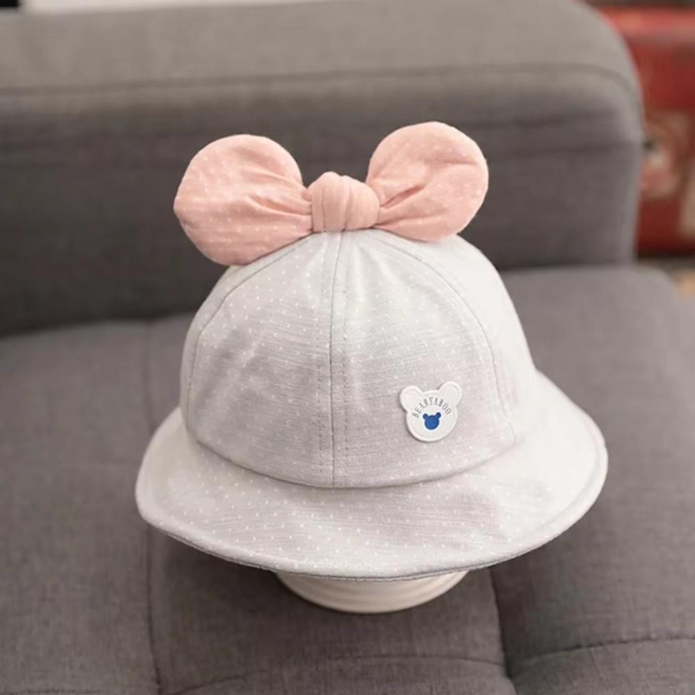 Cotton Baby Hat Lovely Bow Infant Hat Cute Kids Sun Hat  Photography