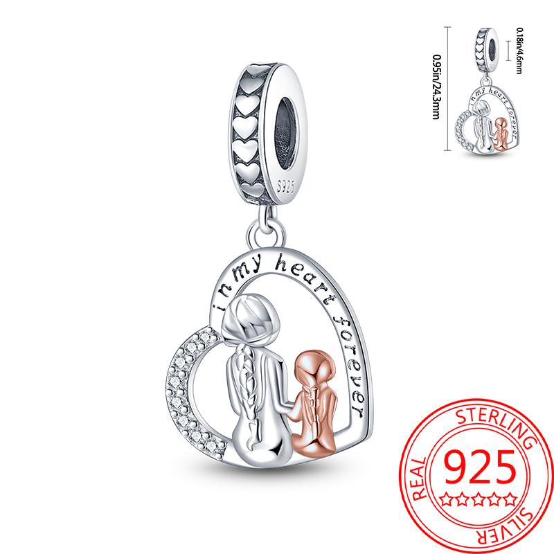 Children'S Pendant Copper Baby Pacifier Dangle Charm Fit Bracelet Necklaces Children'S Cute Jewelry Accessories