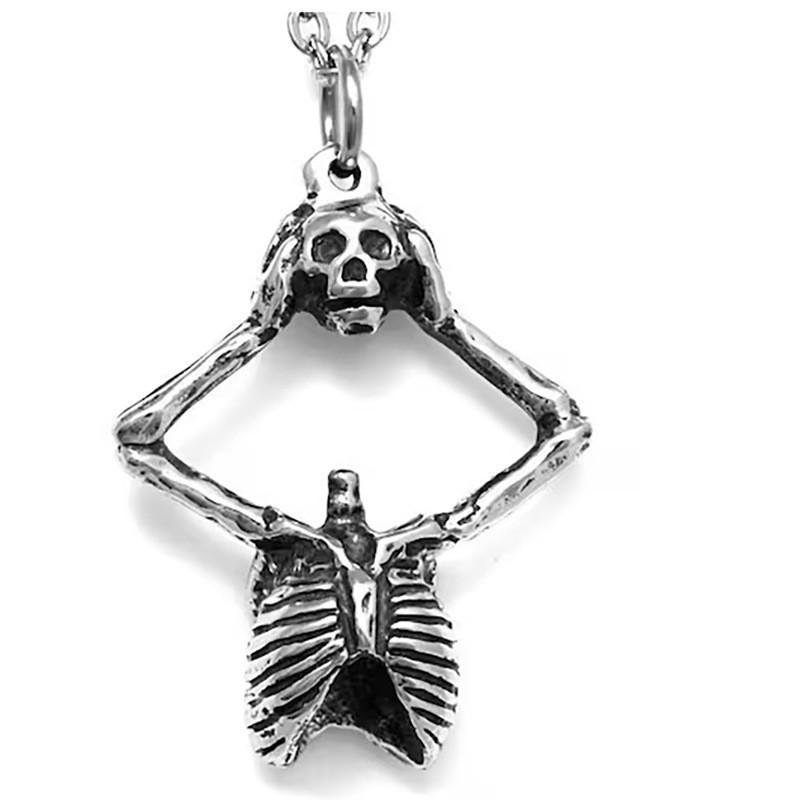 Pendant Skull Halloween Alloy Geometric Necklace Link Chain Unisex Decoration