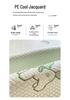 Ice Silk Cooling Mat Set - Jacquard, Machine Washable, Foldable, 3-Piece for Summer