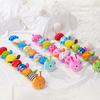 Sensory Toys for 3-12 Month Old Soft Baby Stuffed Animal with Teether Rattle Vibrating Plush Caterpillar Toy Newborn Gift