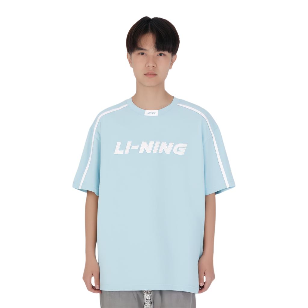 Li Ning Sports Life Collection T Shirt Unisex Condensed Sky Blue AHST565-8