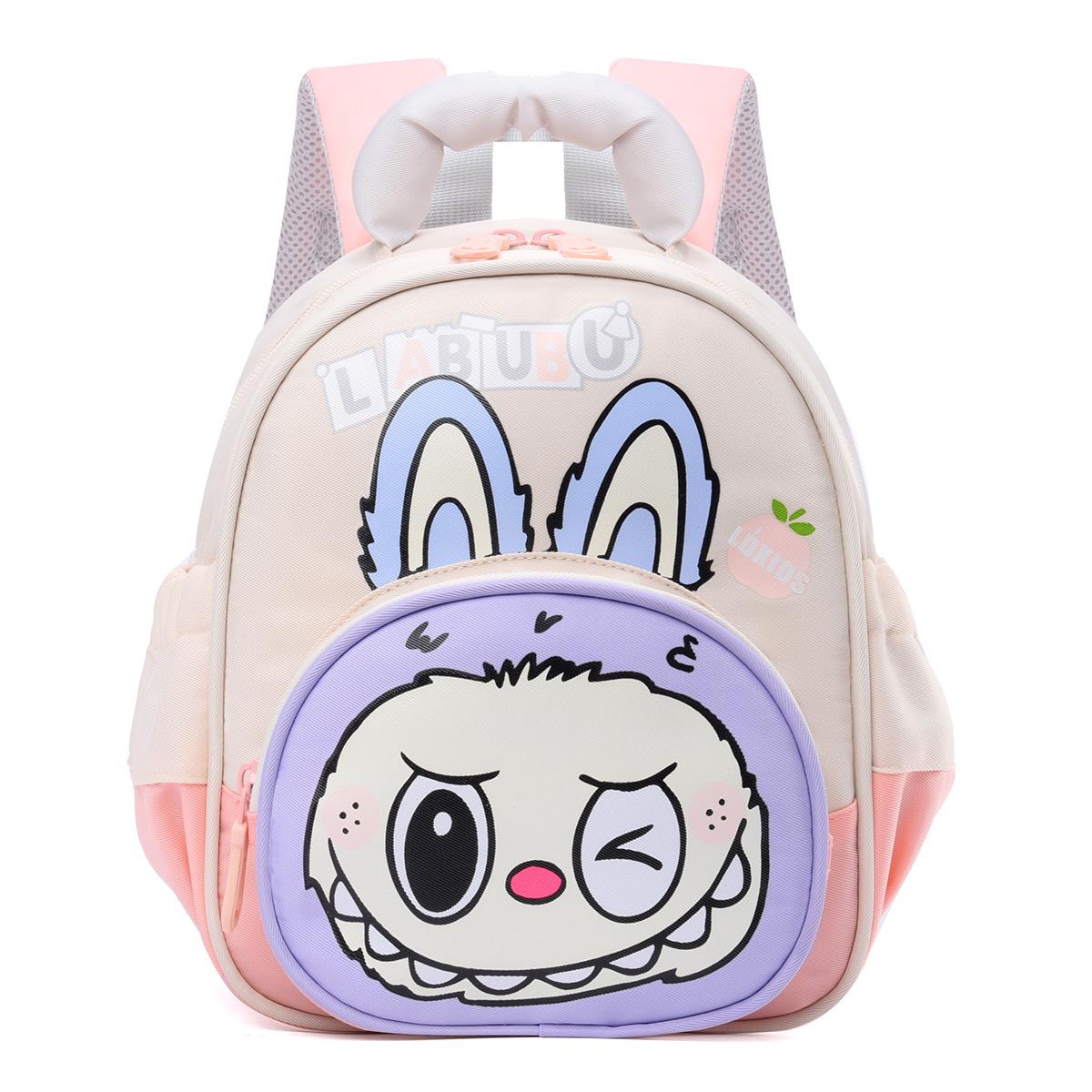 

Мультяшный школьный рюкзак для детского сада для мальчиков и девочек, милый тканевый детский рюкзак, легкий дышащий детский рюкзак розовый