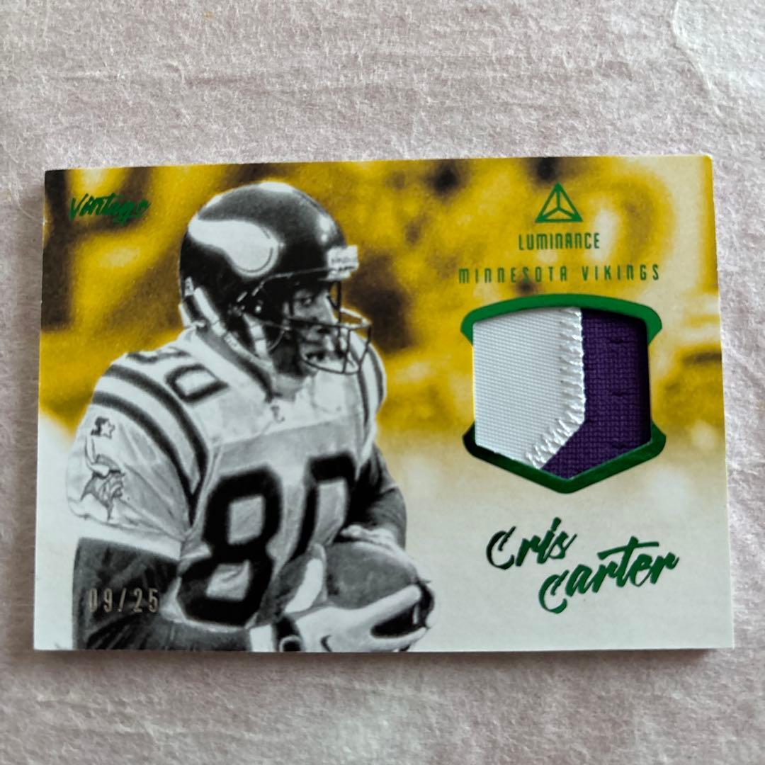 Used NFL panini Chris Carter auto patch /25