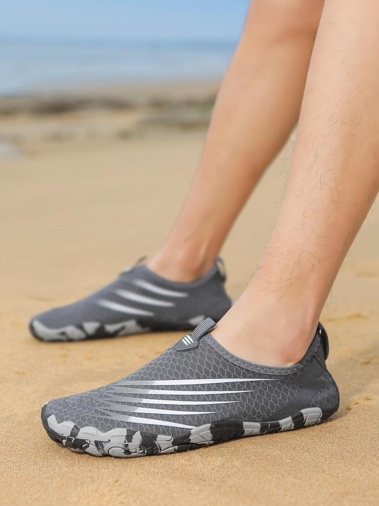 Unisex Non-Slip Quick-Dry Beach Shoes - Breathable, Soft Sole, Cut-Resistant for Wading & Swimming