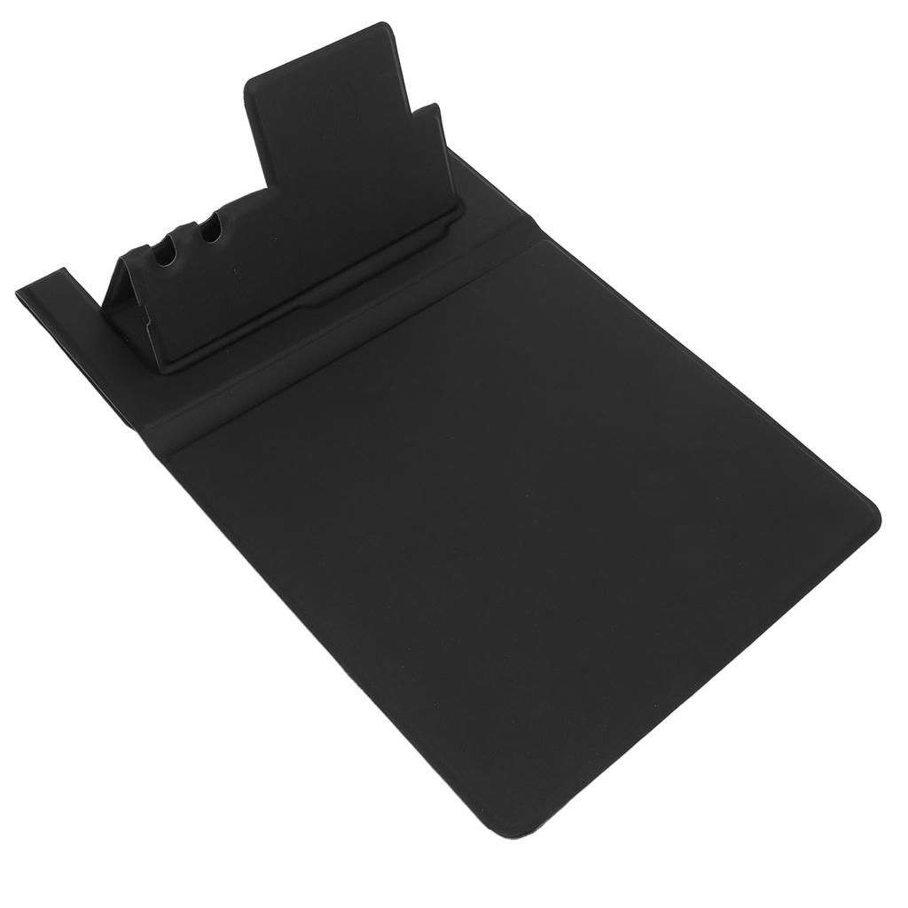 Wireless Charging Mouse Pad with Foldable Phone Holder USB Black Gaming Mouse Pad for PC Laptop Desk