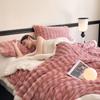 Double Layer Thick Fleece Blanket Queen Warm Imitation Lambswool Throw Blankets for Bed Sofa Autumn Winter Soft Plush Blanket