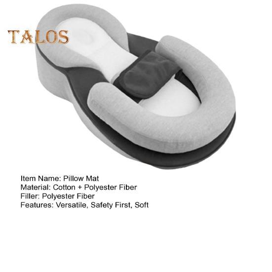 Baby Feeding Support Pillow Infant Lounger Reflux Wedge with Safety Strap Baby Breastfeeding Bottle Feeding Pillow Portable Baby Cushion