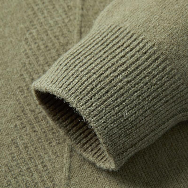 Men's 100% Pure Wool Round Neck Sweater