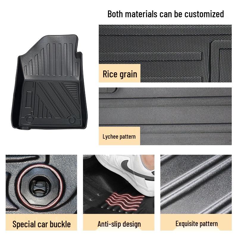 Eco-Friendly Waterproof TPE Floor Mats for Honda BR-V (2023-present) - Odorless & Wear-Resistant