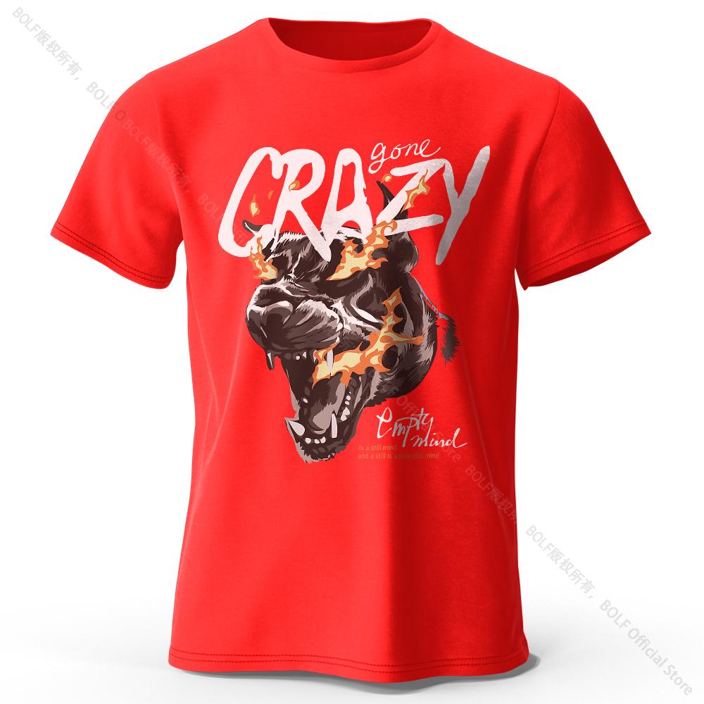 Home Comfort Tiger Printed 100% Cotton T-Shirt, Lightweight Round Neck Short Sleeve Tee, Unisex Relaxed Fit