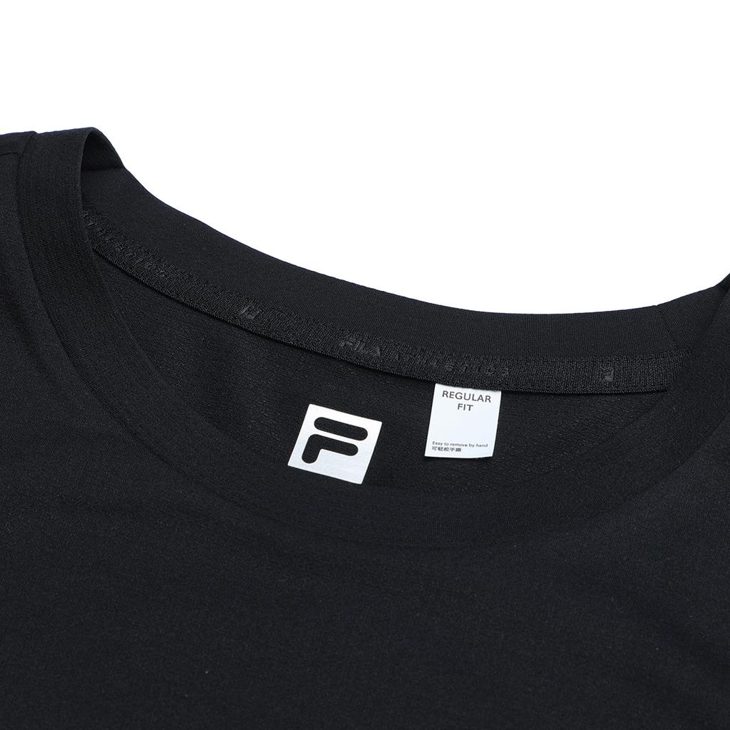 FILA Logo Round Neck Short Sleeve T-Shirt Men Tops Deep-Black A11M321117G-BK