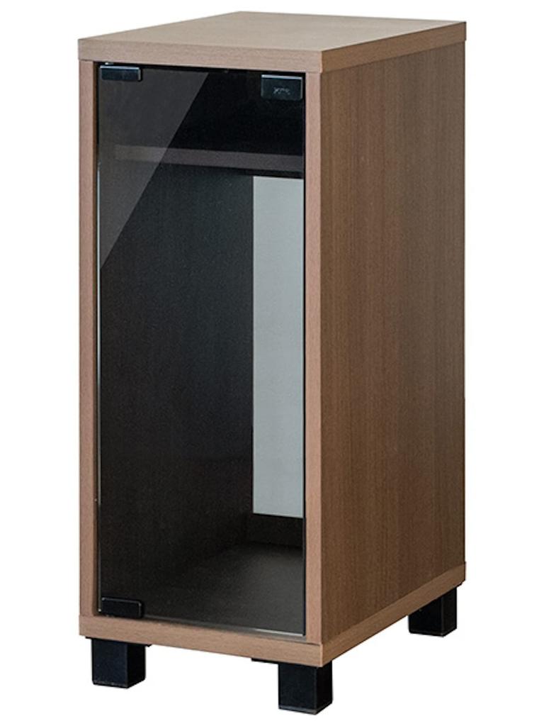 Miyatake Seisakujyo REGABO Game PS5 Width 25 X Depth 35 X Height 63 Glass Neatly Stores Game Brown Rack, Compatible, Cm, Door, Consoles, GRK-004BR,