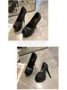 2021 Trendy European & American Sequin Peep Toe High Heel Platform Women's Shoes