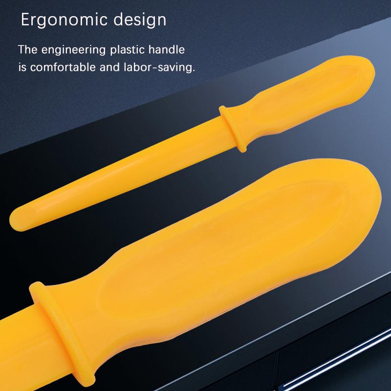 

1 шт. Балансир колеса Клейкая палочка на ленте Вес Скребок Инструмент для удаления Желтый