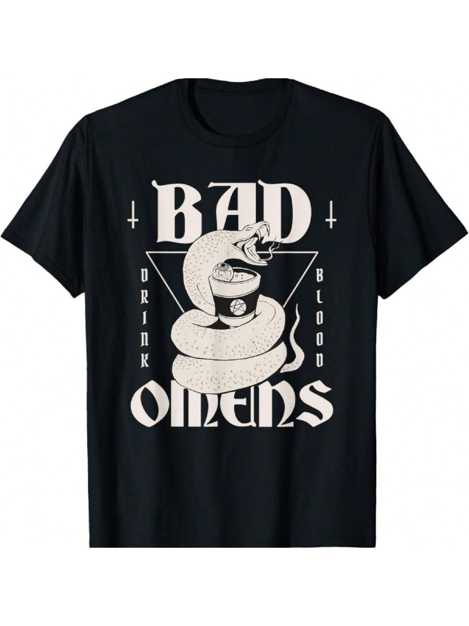 Bad Omens Змея Гранж Готика Змея Bad Omens Футболка S разноцветный