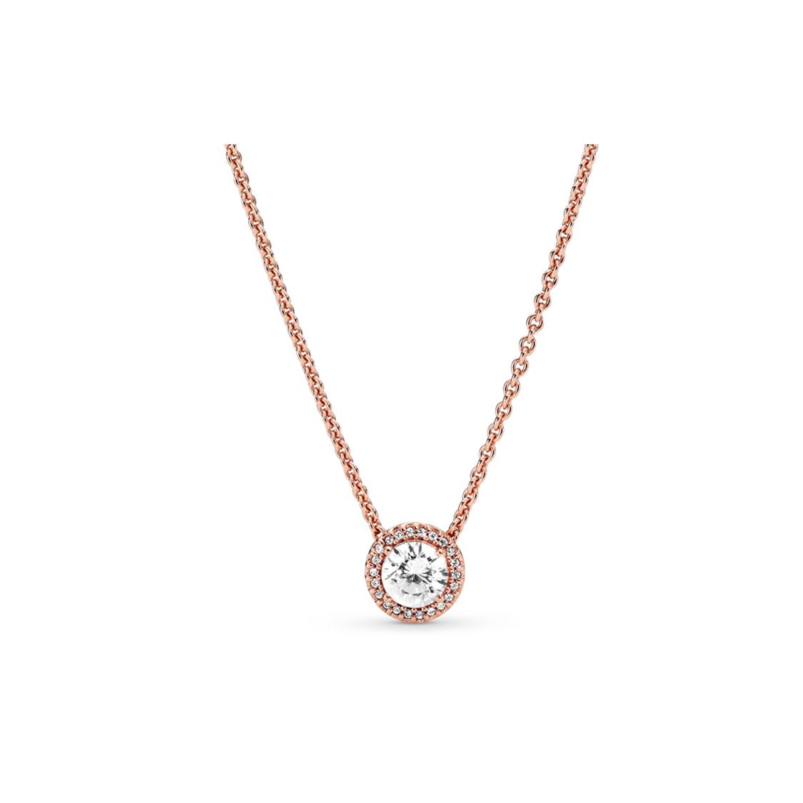

Pandora Classic Elegant 925 Silver Collar Necklace Women necklace Rose-Gold 386240CZ Box