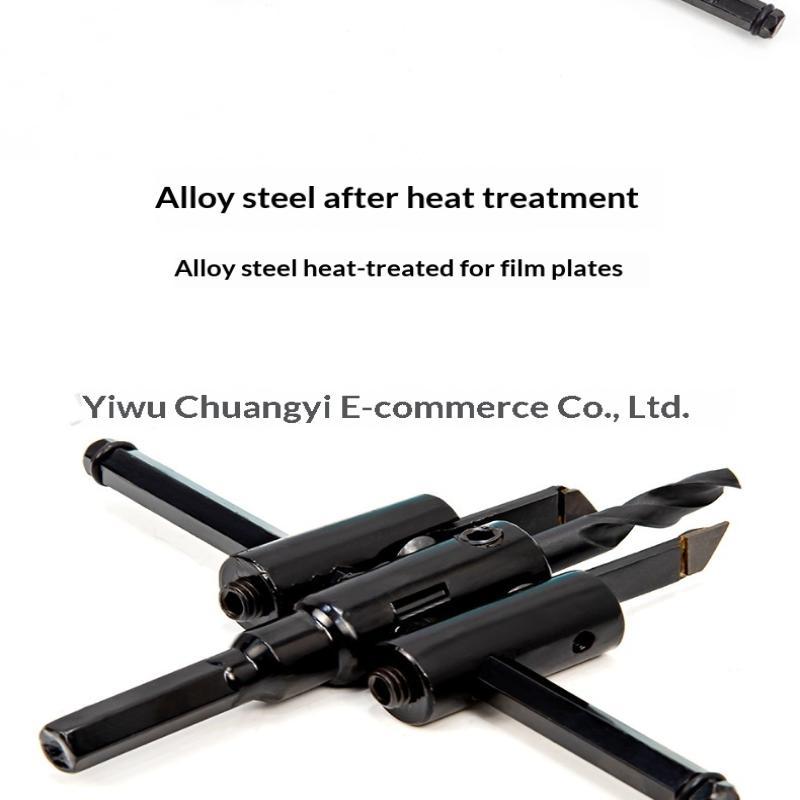 Adjustable Aircraft Hole Opener Corrosion Resistant Hole Cutter for Woodworking Drywall Ceiling Plasterboard Opening Repair Work