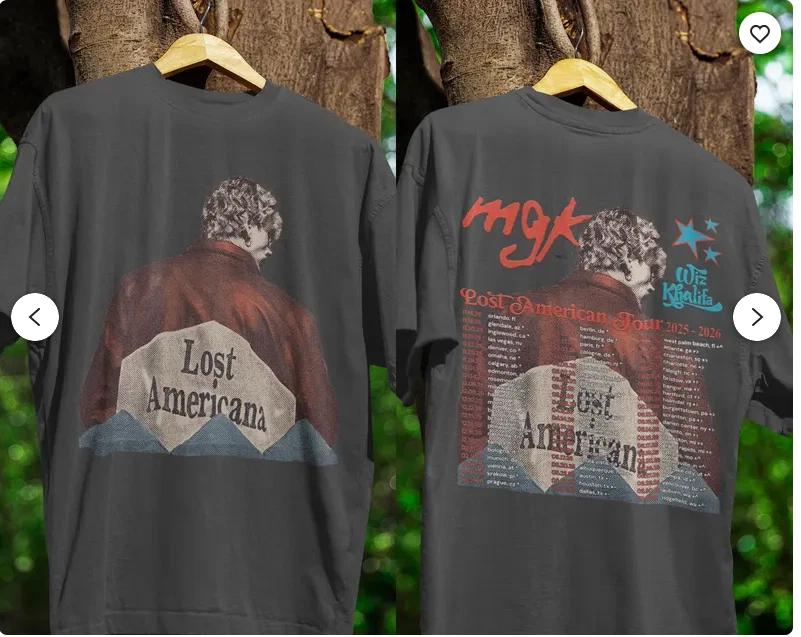 Machine Gun Kelly Lost American Tour 2025 Shirt. XL