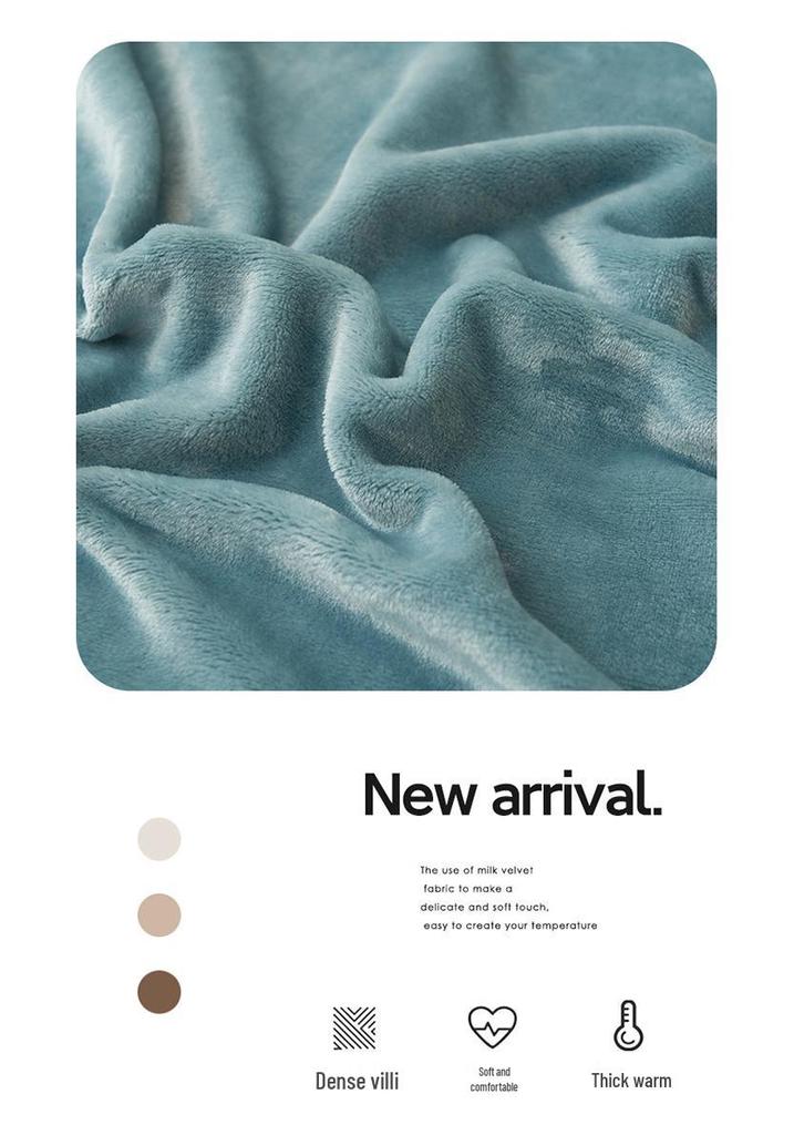 Thick Milk Fleece Flannel Shawl - Spring/Fall Air-Conditioning or Nap Blanket