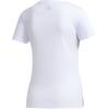 adidas Large Logo Print T-Shirt Women Tops White FM9291