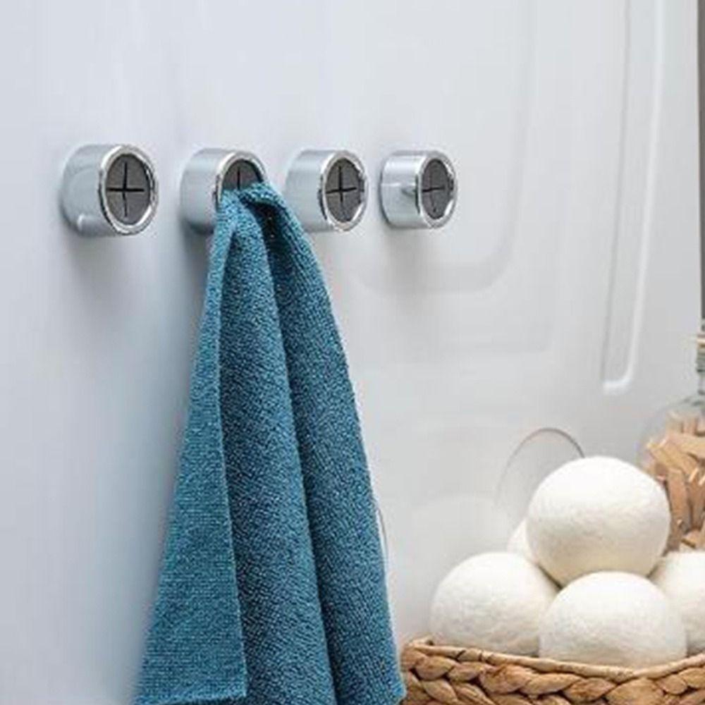 4 Pieces No Punching Towel Plug Holder Self Adhesive Dish Washing Cloth Storage Clip For Home