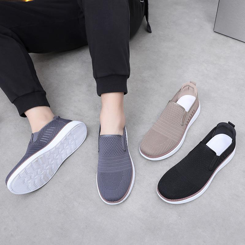 Shoes men's 2025 spring new versatile fashion one-pedal lazy shoes breathable, light and wear-resistant casual single shoes men