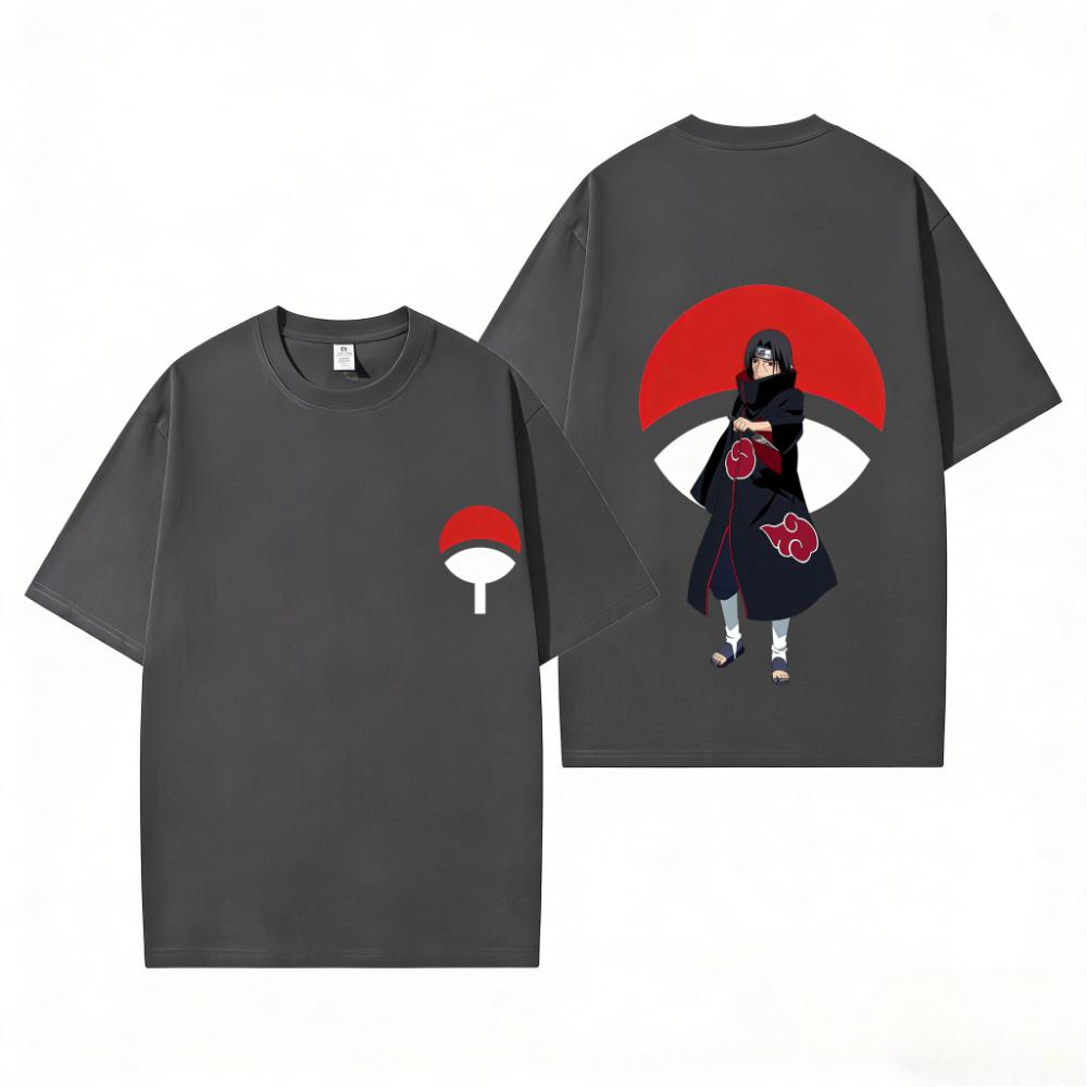 Cartoon Anime Naruto Aufdruck Oberteil 2026 Sommer Neues T-Shirt Unisex Anime Naruto Sport Baumwoll-T-Shirt