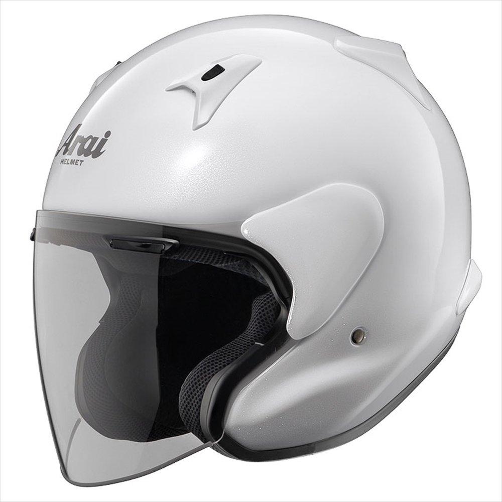 Arai Jet Motorcycle Glass MZ-F Helmet, White, XO, 65-66cm