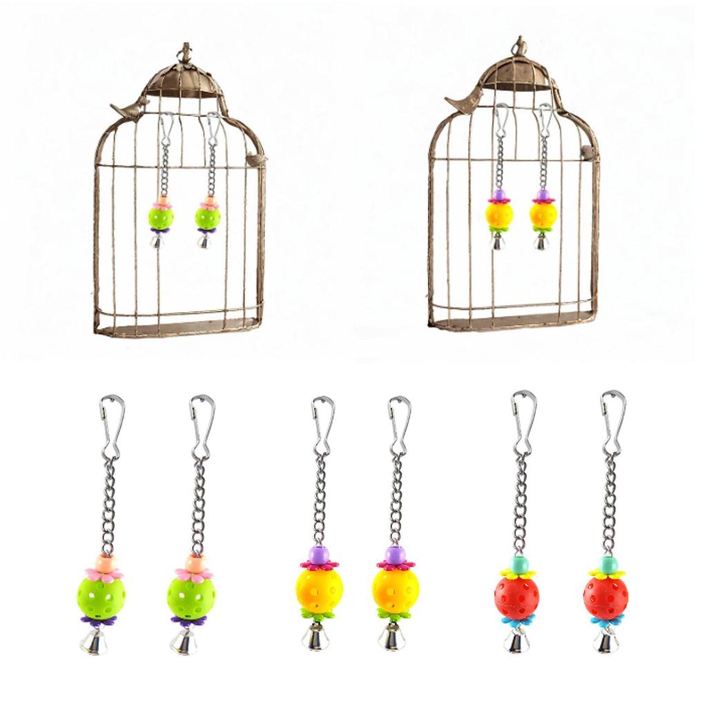 2x Pet Bird Toys Funny Strong Cage Colorful Toys for Macaw Cockatoo Lovebird