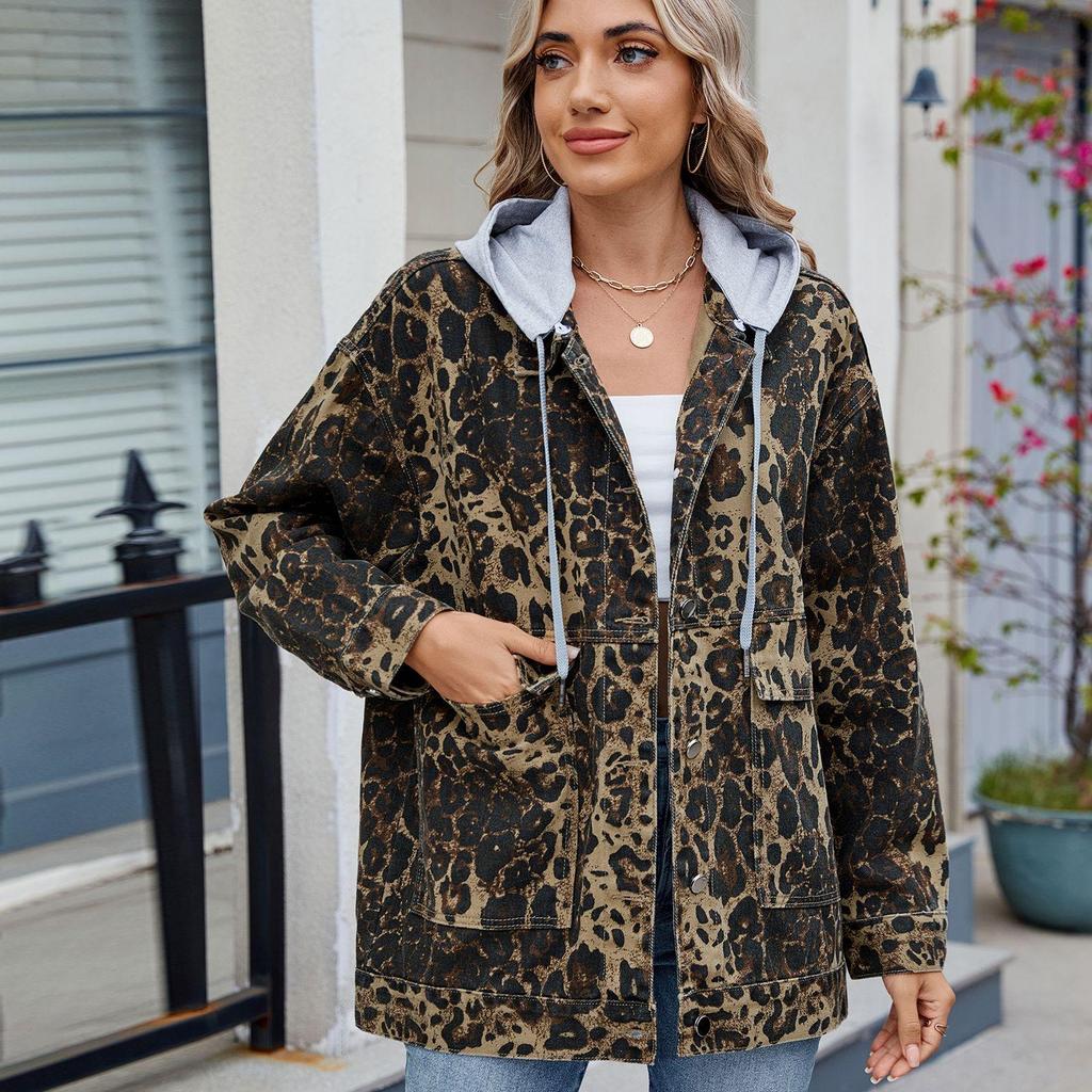 Autumn Women's Long Sleeve Denim Jacket Fashion Loose Versatile Mid-Length Jeans Coat Casual Clothing S-2XL