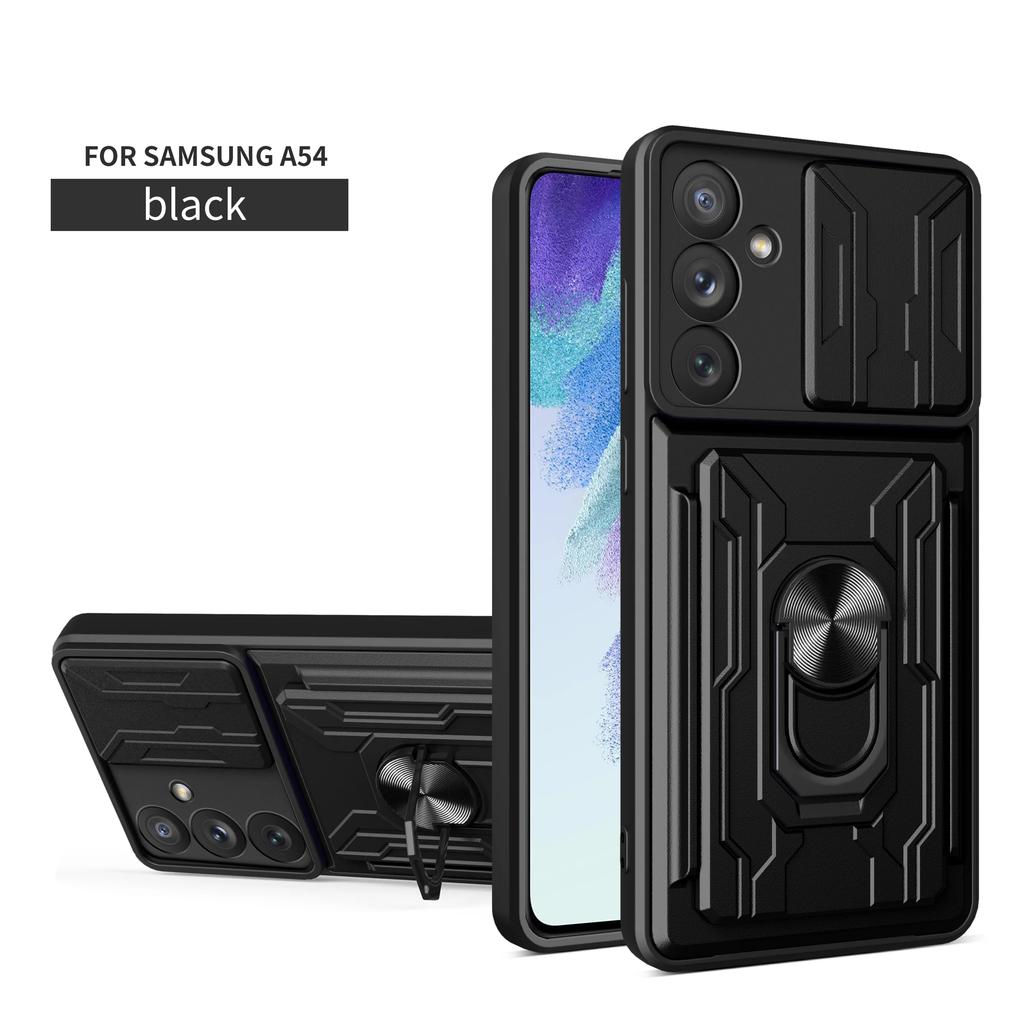 Shockproof Magnetic Case for Samsung Galaxy A06 A16 A15 A25 A35 A55 A14 A34 A54 A33 A53 A73 5G Card Pocket Holder Stand Cover