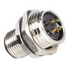 Automation 4 Pin M12BP4 Connector Front Mount M16 Thread Connector 4A 250V Waterproof Panel Mounted Cable Connection