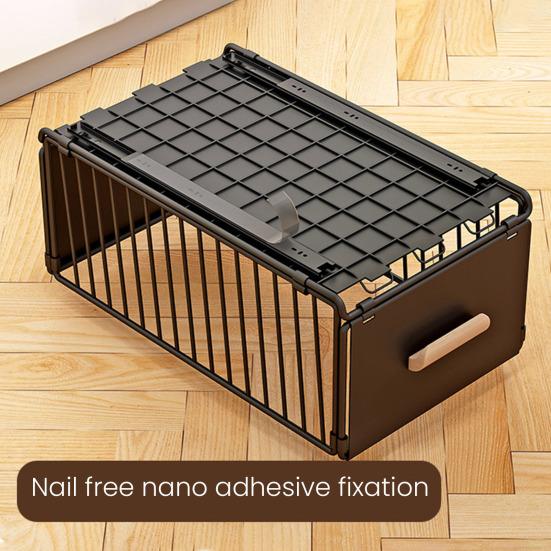 Pull-out Storage Rack Large Capacity Drawer Design Multipurpose Slide-Out Under-Sink Organizer Bathroom Storage Shelves