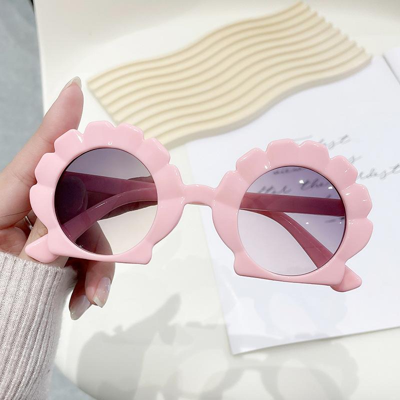 Children'S Sunglasses Super Cute Shell Children'S Sunglasses Men'S And Women'S Outdoor Sunshade Anti-Ultraviolet Glasses