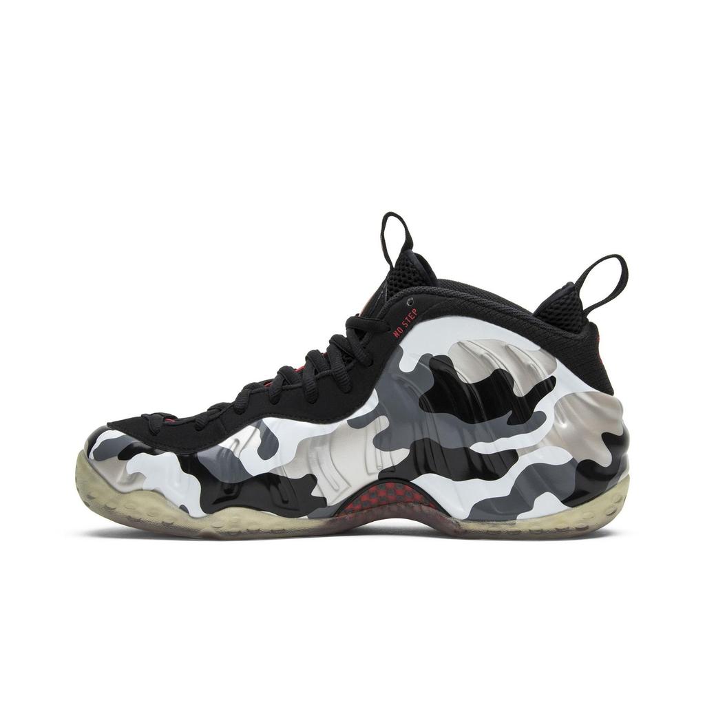 Nike Air Foamposite One PRM 'Fighter Jet' (Unisex) Black / Hyper Red-Drk Grey-White Basketball Shoes 575420 001