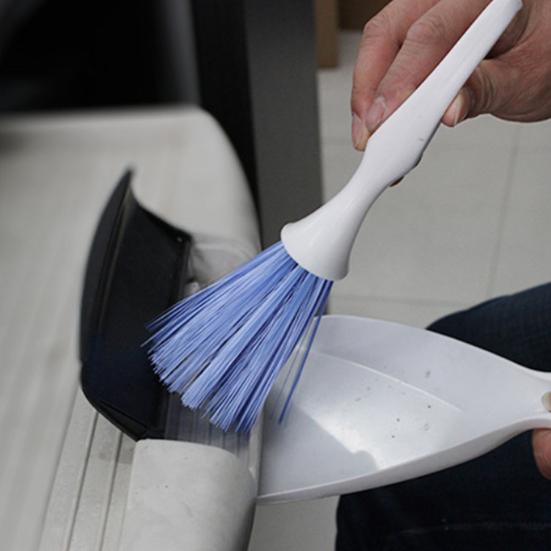 Car Vent Cleaning Brush with Dust Tray Soft Bristle Interior Detail Tool for Dashboard Air Conditioner Auto Detailing Brush