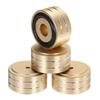 Uxcell 8pcs Subwoofer Insulation Pads, 40x20mm, Speaker Insulation Pad Feet, Turntable Audio Studio Monitor Insulation Pads, M4 Screw, Gold
