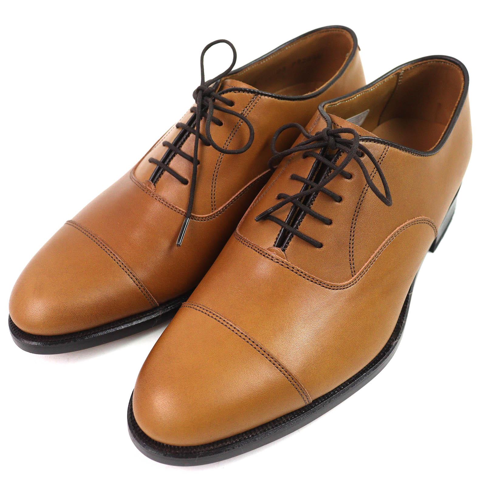 Pristine REGAL Leather shoes Goodyear welt style straight tip Brown mens 24.5 Used