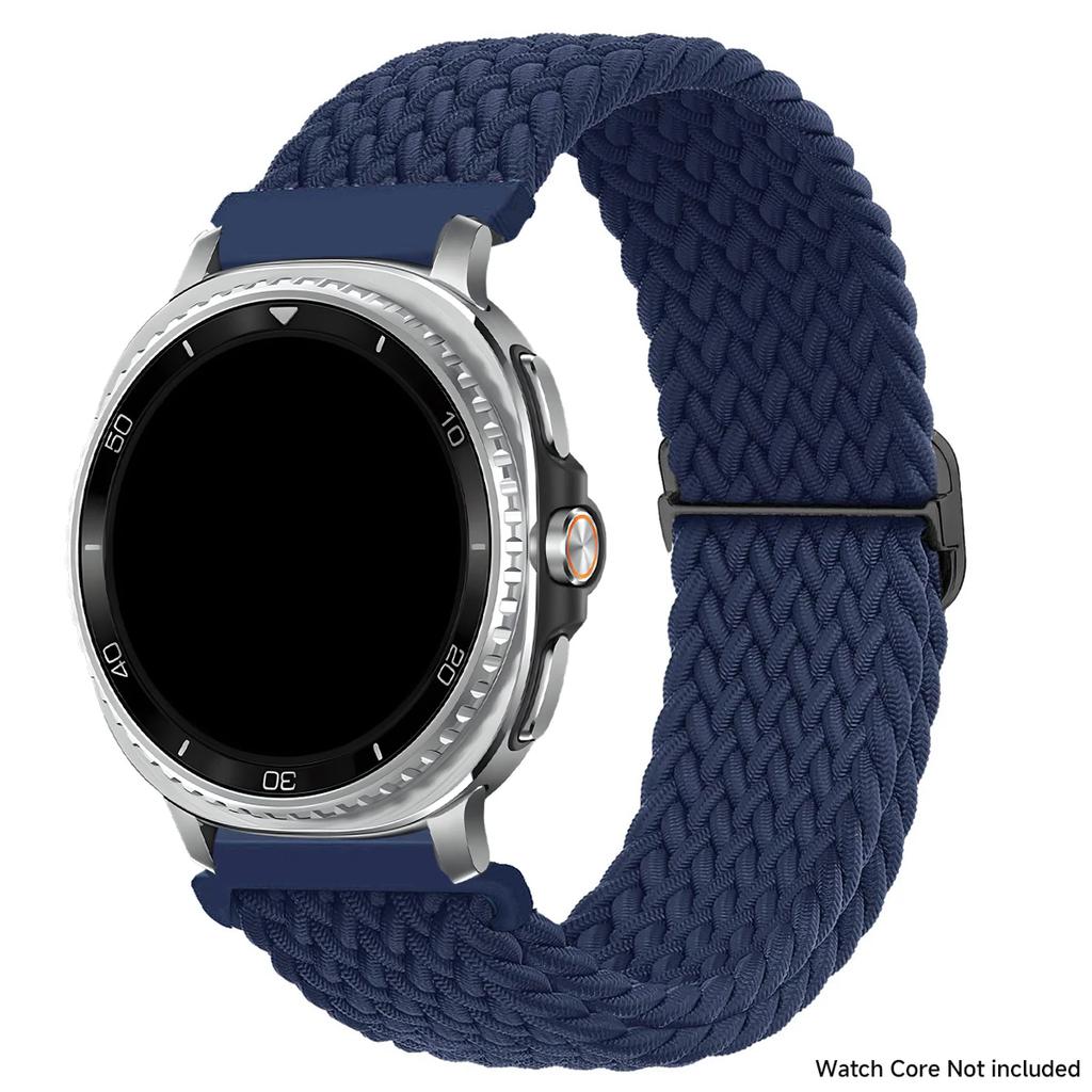 Bracelet en nylon tressé pour Samsung Galaxy Watch 8 40mm 44mm/Watch 8 Classic 46mm Bracelet sans espace pour Galaxy Ultra 2025 Bracelet en nylon