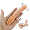 Suitable for Women To Use Silicone Finger Cover Brush Honey Bean and Vaginal Orgasm Vibration Massager