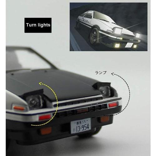 Initial D Alloy Model Car Takumi Fujiwara AE86 Trueno Project D Specification 1/32 Scale (White)