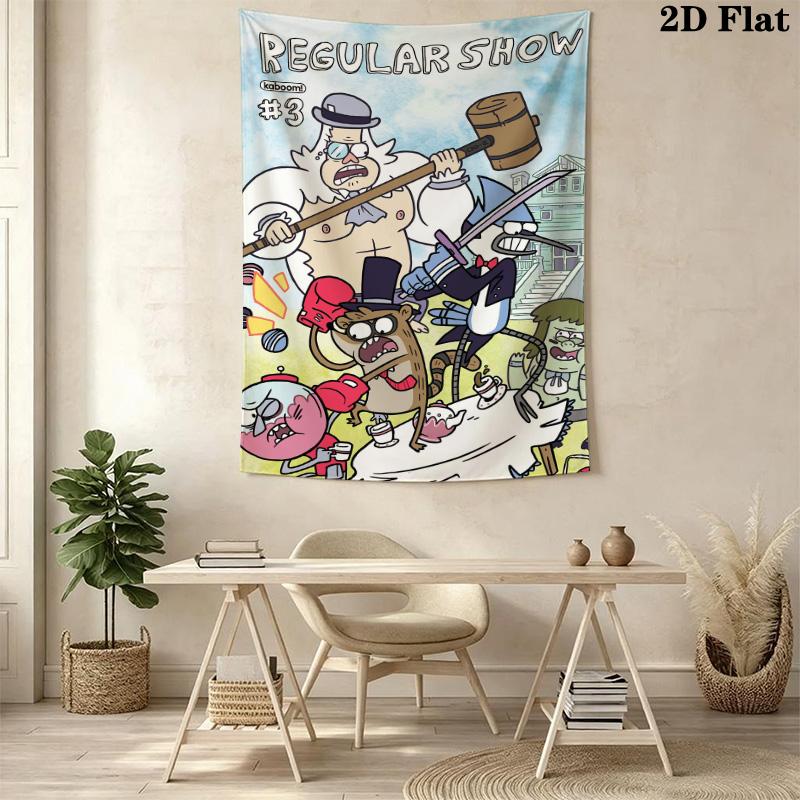Qu-Xiu Regular cartoon print Pattern Home Decor Tapestry, Wall Hanging, Decorative RV Wall Cloth.ZGT0914342