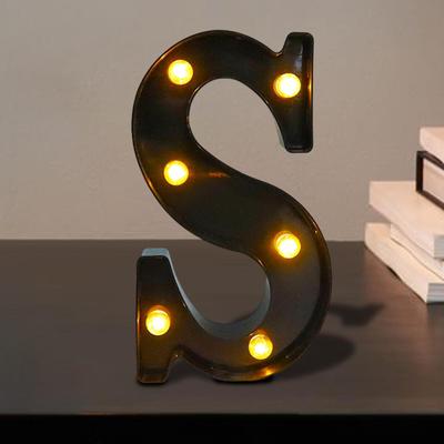 LED Marquee Letter Light Black Up Alphabet Sign for Birthday Wall Home
