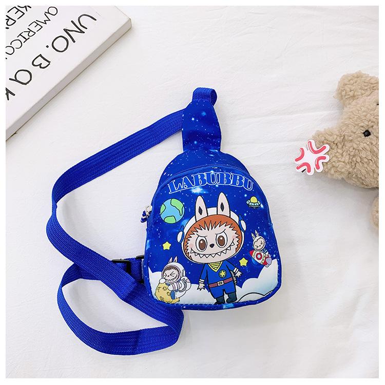 School BagsCartoon Rabbu Children's Breast Bag Boys and Girls Cute Change Bag Casual Versatile Shoulder Crossbody Bag